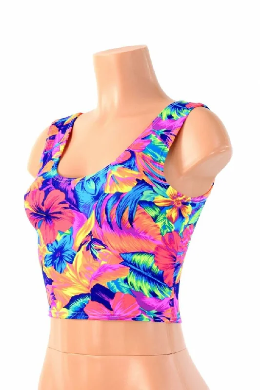 Savings Alert Tahitian Floral Crop Tank