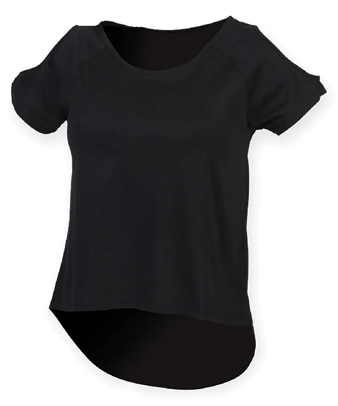 Weekend Deals That Spark T-shirt with drop detail | Black