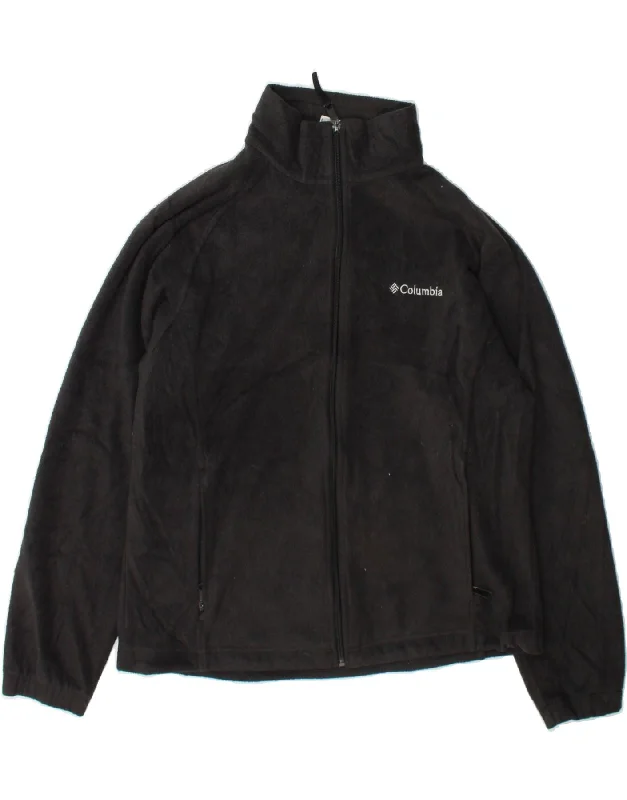 Amazing Value COLUMBIA Womens Fleece Jacket UK 16 Large Black Polyester
