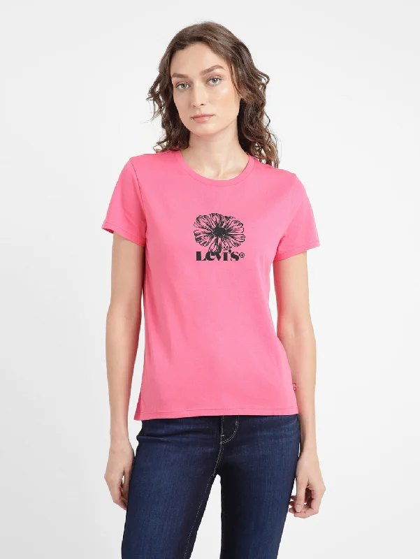 Stock Clearance Women's Graphic Slim Fit T-shirt