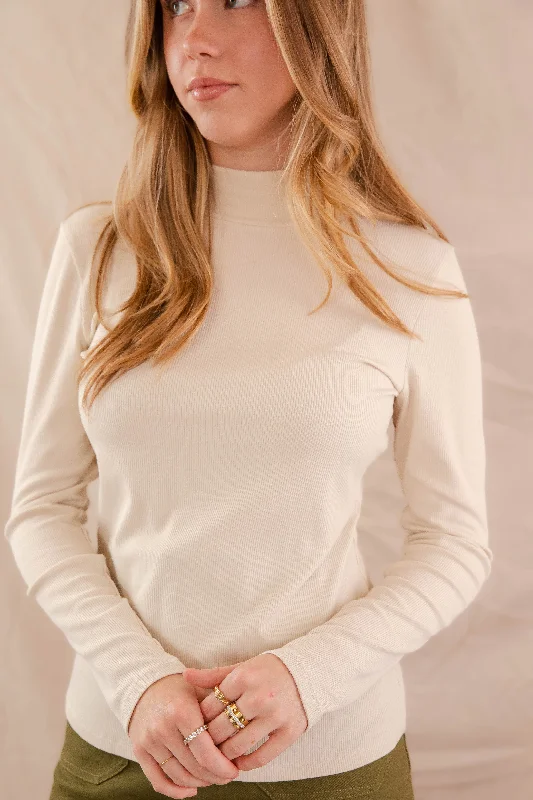Weekend Specials to Snag There She Goes Again Ribbed Top-Oatmeal