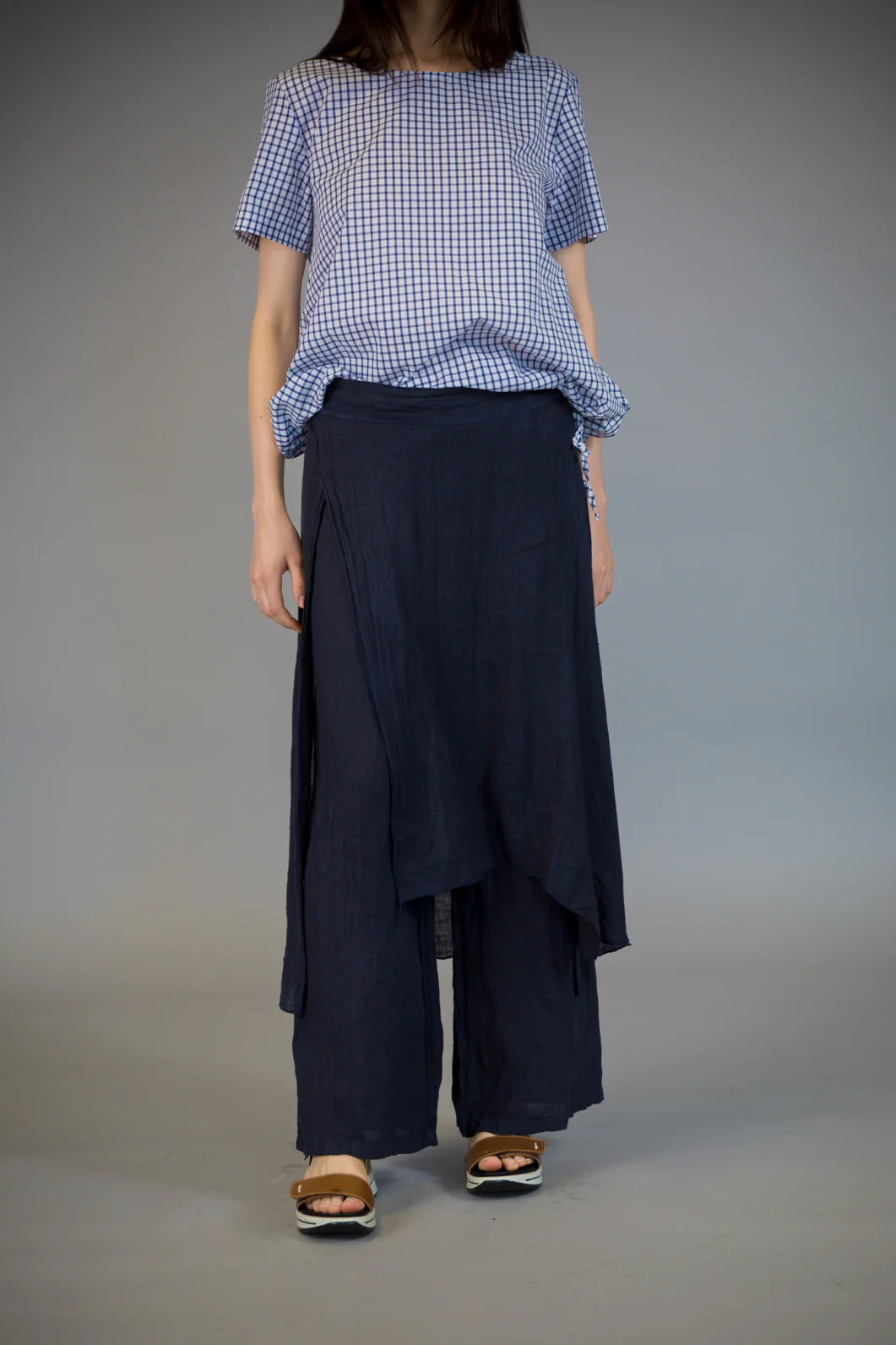 Mega Discount Paolo Tricot Sale, CS10976 Linen Skirt Pant 50% Off Regular Price
