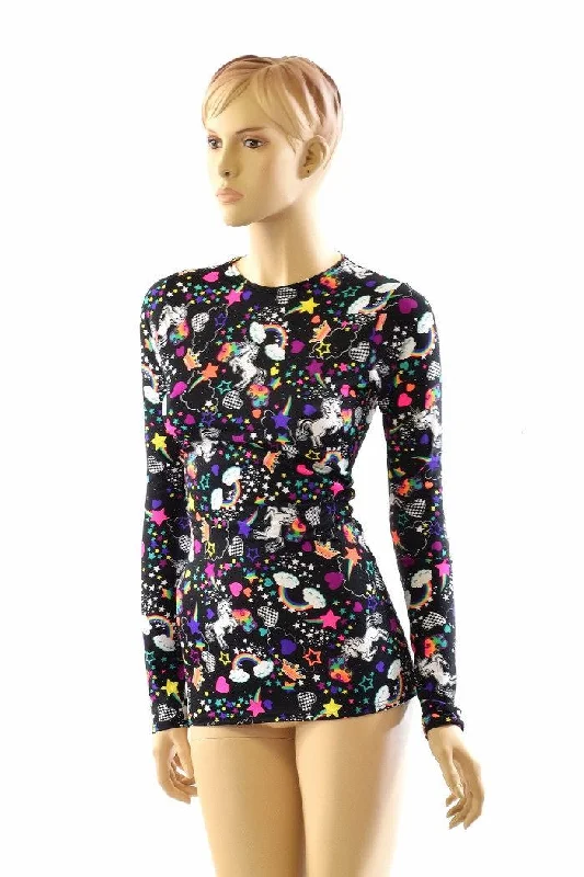 The Best Prices Full Length Long Sleeve Crew Neck Top