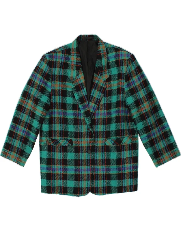 Discount Extravaganza ST. BERNARD Womens 2 Button Blazer Jacket UK 12 Medium Green Check Discount Extravaganza ST. BERNARD Womens 2 Button Blazer Jacket UK 12 Medium Green Check