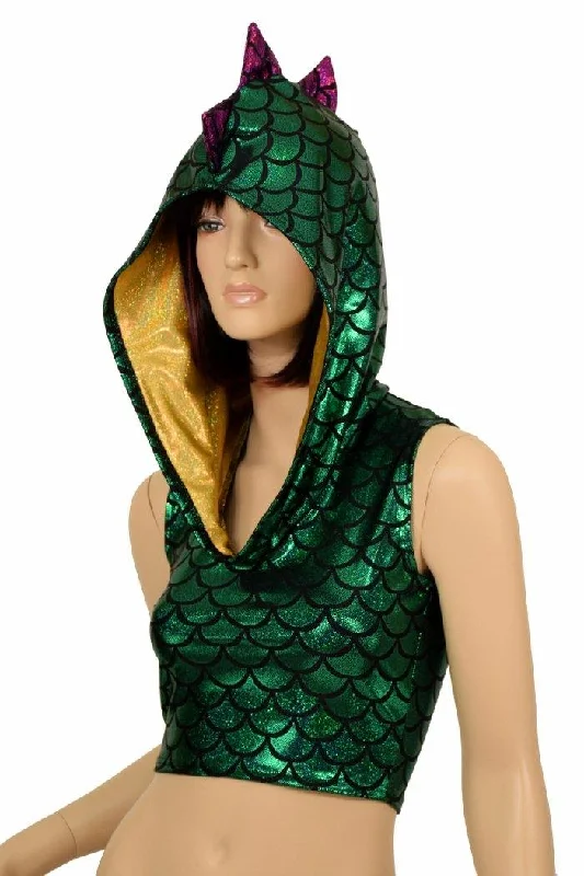 Weekend Discounts to Enjoy Mardi Gras Sleeveless Dragon Crop