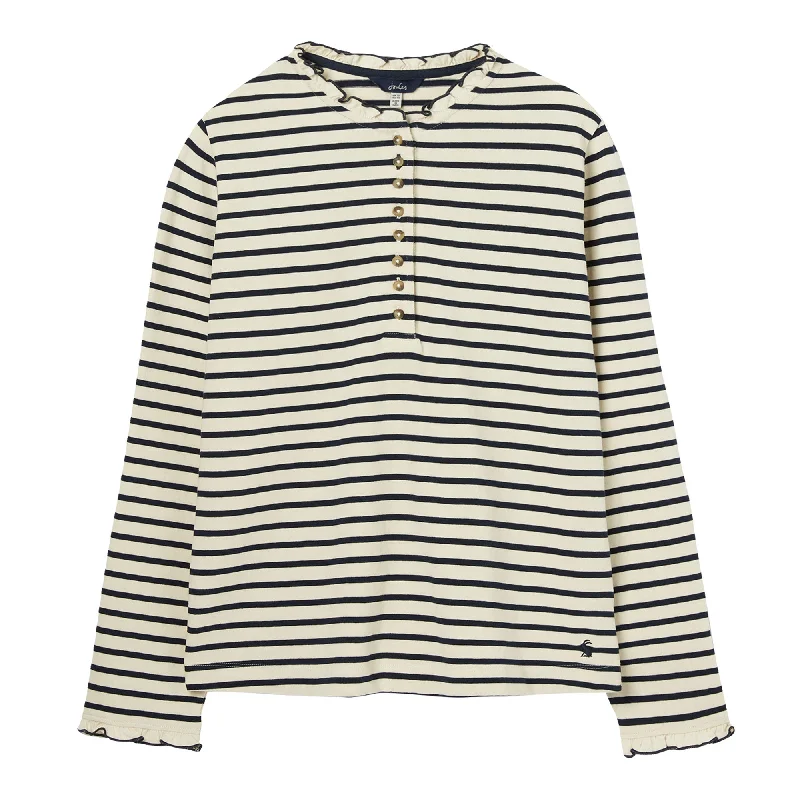 Weekend Specials to Snag Joules Ladies Maeve Long Sleeve Buttoned Top