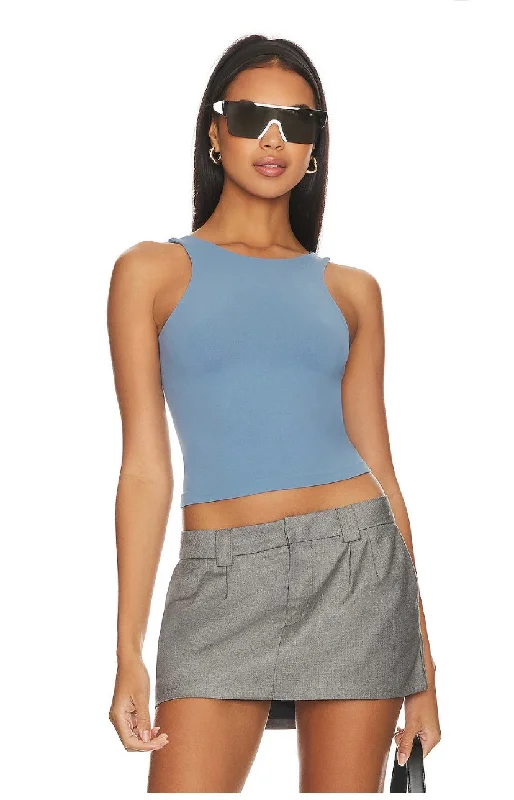 Weekend Bargains to Savor Clean Lines Tank ~ Blue