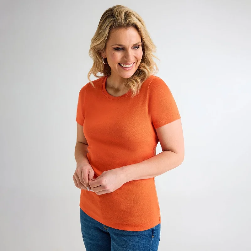 Bonus Savings Ladies Orangeade Crew Neck T-Shirt