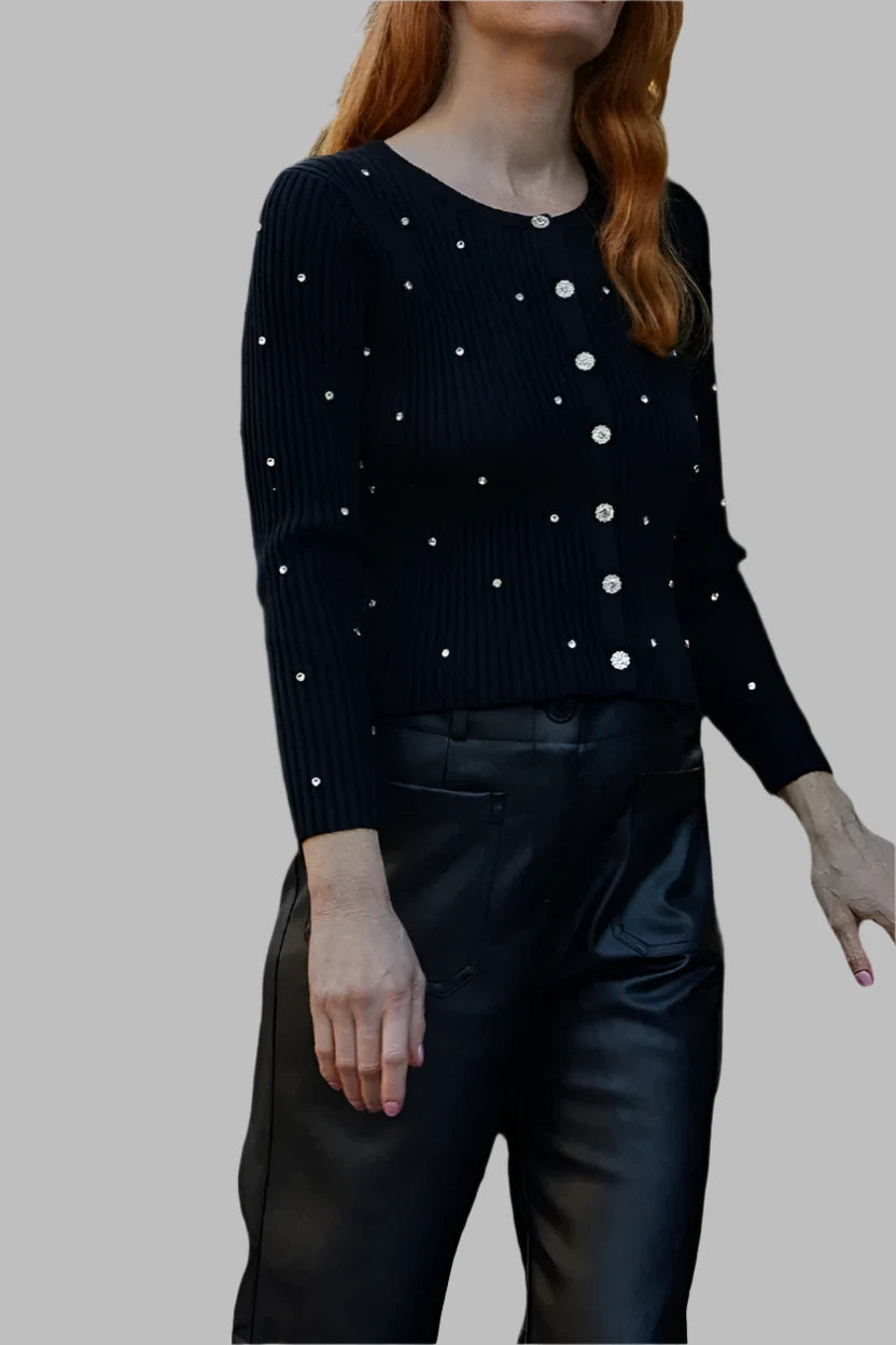 Weekend Savings Delight Mauricia Pearl Sweater Cardigan