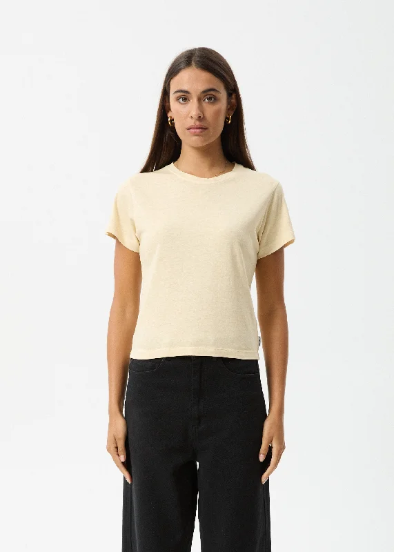 Sneak Peek Sale AFENDS Womens Carmen - Baby Tee - Sand