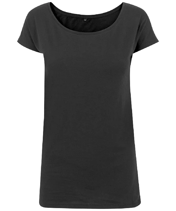 Low Prices Womens wide neck tee | Black