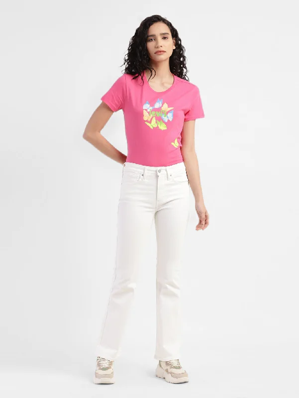 Deal Dash Women's Graphic Crew Neck T-shirt