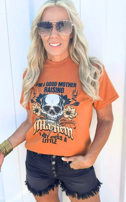 Weekend Shopping Made Better Good Mother Raising Mayhem Graphic T-shirt - Final Sale