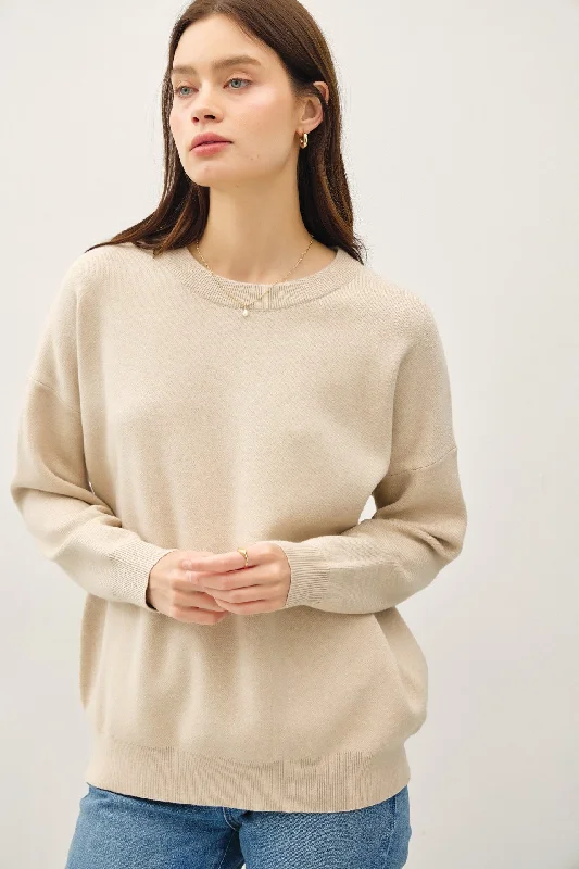 Clearance Sale Lennox Basic Blouson Sleeve Pullover Sweater