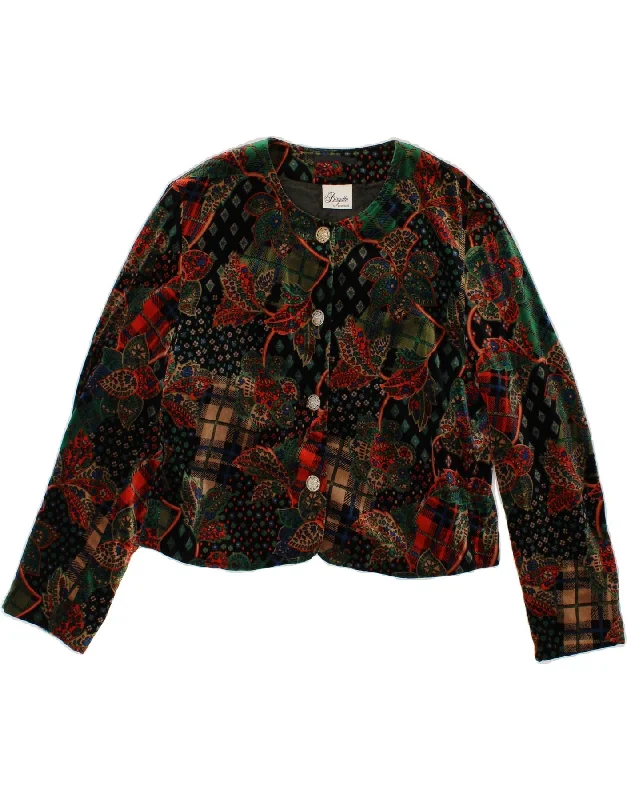 Grand Opening Sale VINTAGE Womens 4 Button Blazer Jacket UK 14 Large Multicoloured Floral Grand Opening Sale VINTAGE Womens 4 Button Blazer Jacket UK 14 Large Multicoloured Floral