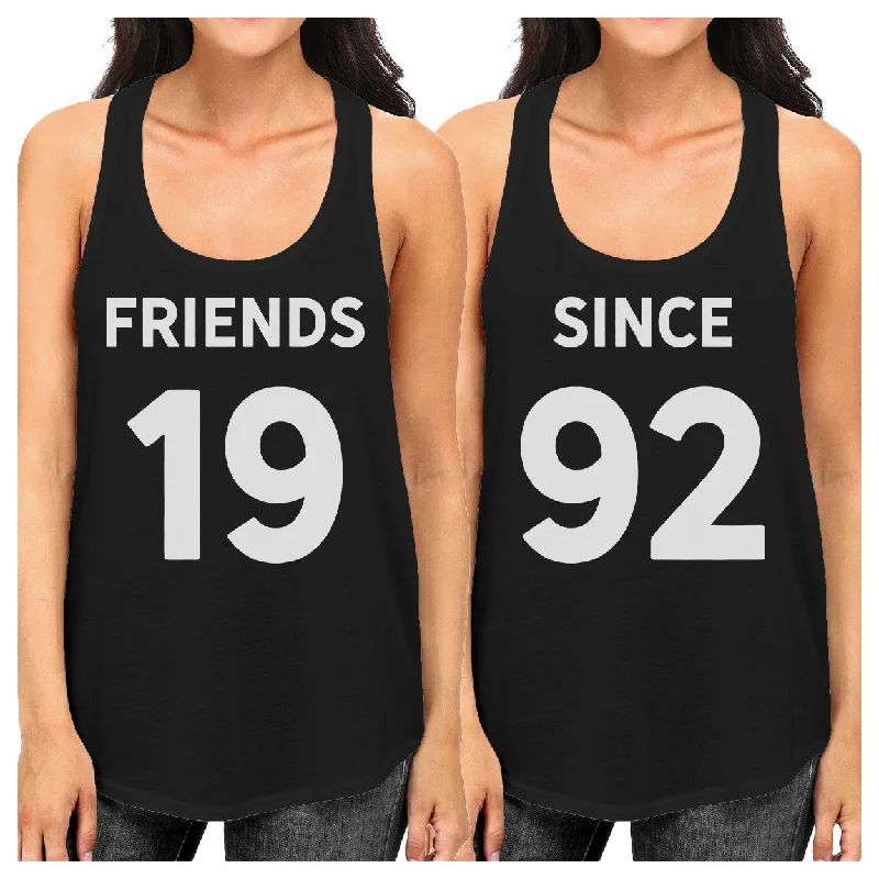 Major Savings Friends Since Custom Years BFF Matching Black Tank Tops