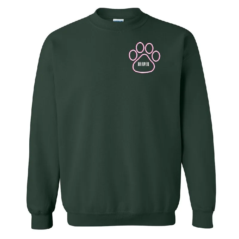 Make Your Weekend Count with Savings Make It Yours™ Paw Print Crewneck Sweatshirt