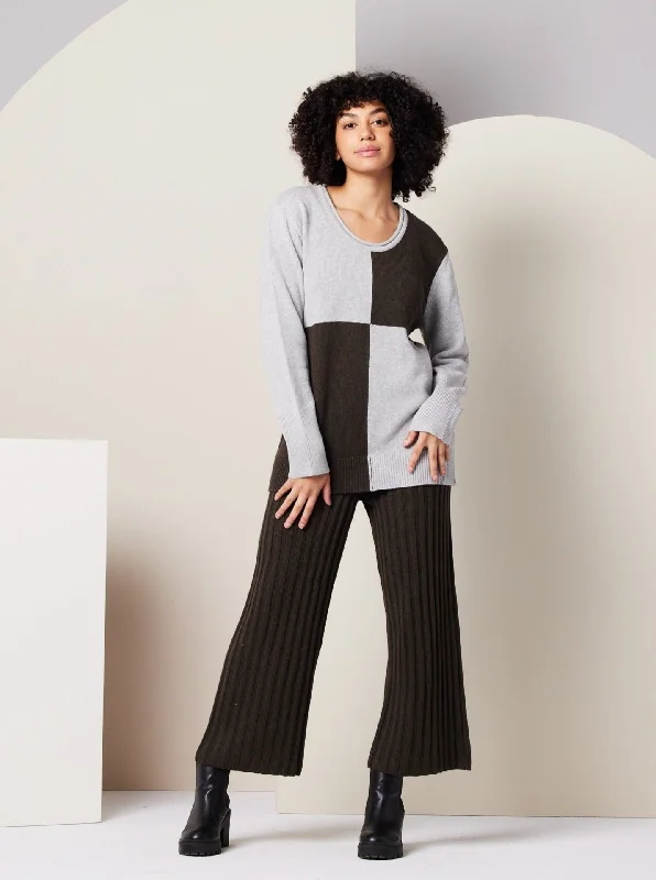 Buy More, Save More Paloma Sweater - Heather Grey Colorblock
