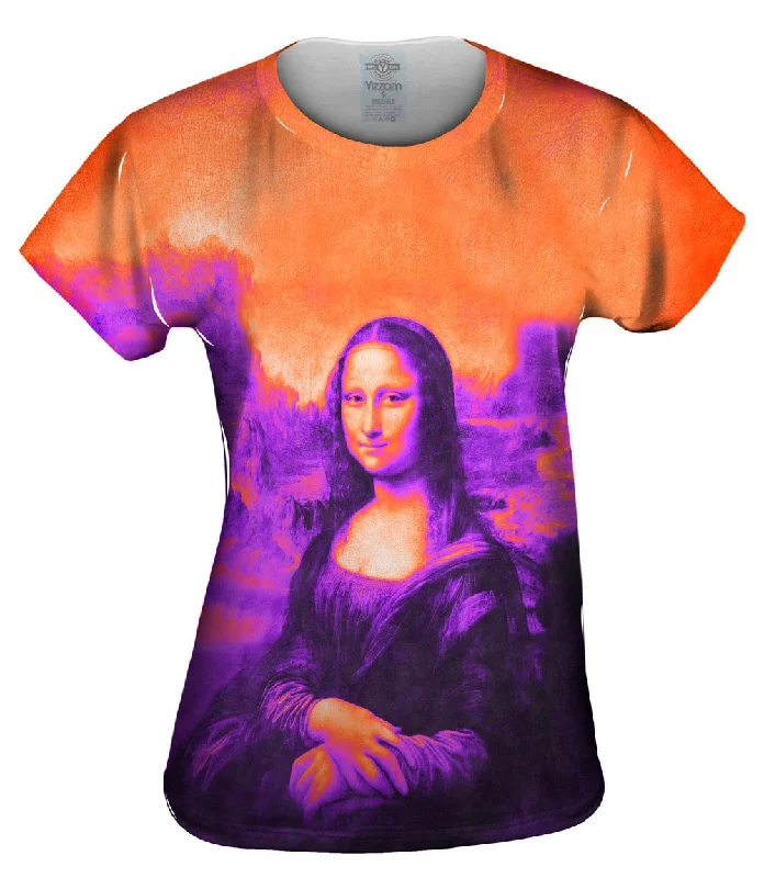 Quick Deals Pop Art - "Da Vinci Mona Lisa Black Orange" (1517)