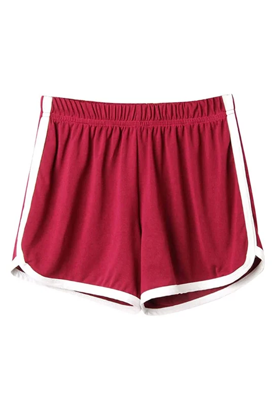 Daily Special Red Athletic Striped Shorts