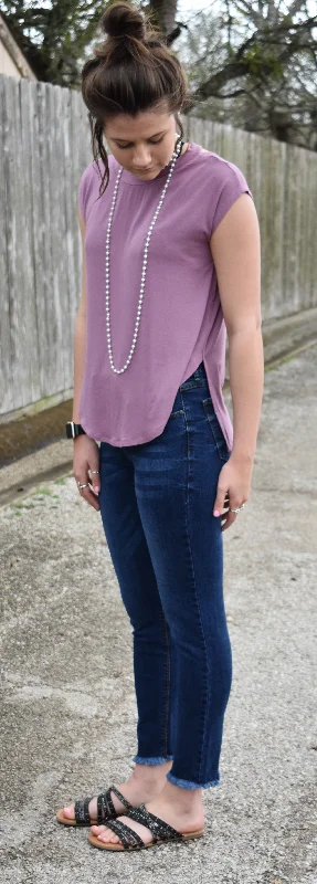 Best Bargains Mauve Detailed Back Top