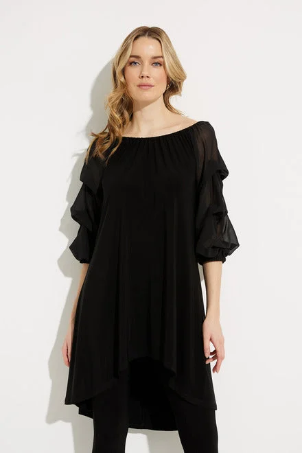 Don't Wait Joseph Ribkoff Cold Shoulder Tunic Dress