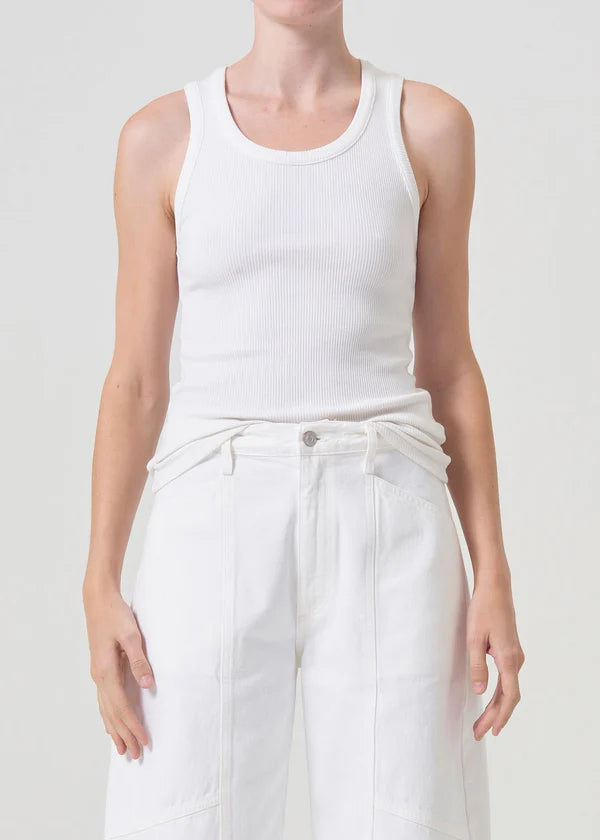 Savings Soar This Weekend Poppy Tank ~ White
