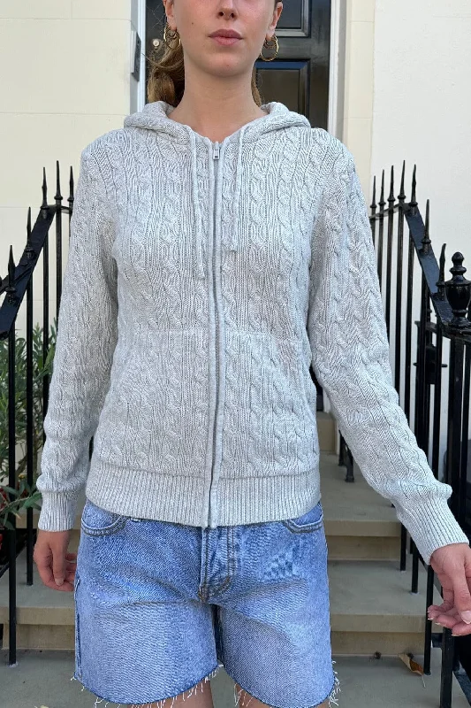 Exclusive Weekend Offers Inside Ayla Cable Knit Zip-Up Sweater