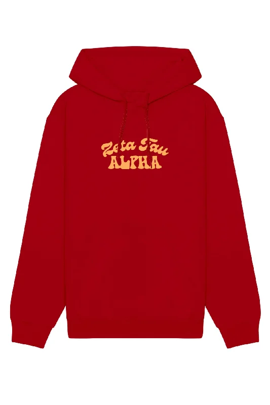 Exclusive Offer Zeta Tau Alpha Vintage Hippie Hoodie