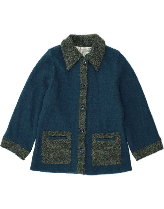 Great Deals CASTLE OF IRELAND Womens Loose Fit 5 Button Blazer Jacket UK 18 XL Blue