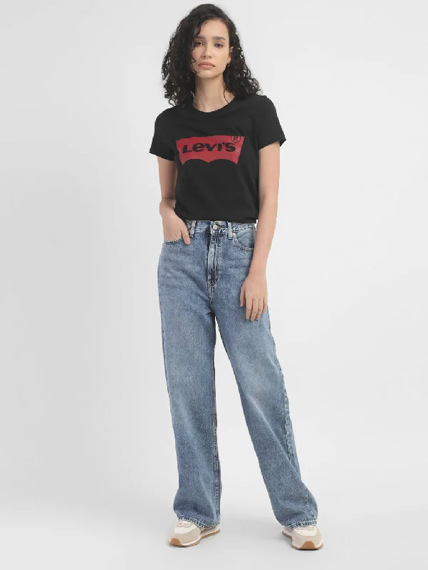 Friends and Family Sale Women's Brand Logo Crew Neck T-shirt