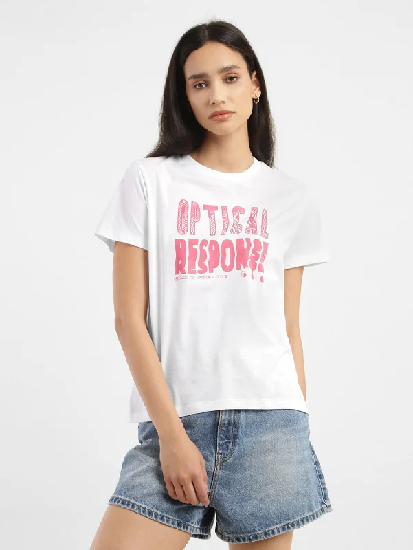 Value Deals Women's Printed Crew Neck T-shirt
