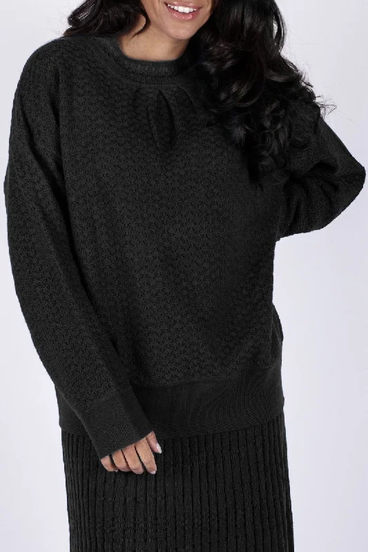 Super Sale FLORA TOP (BLACK)