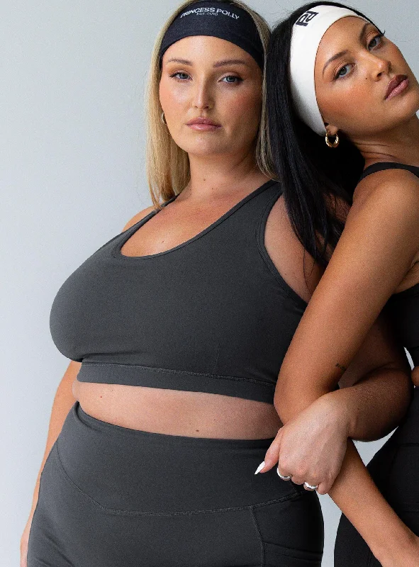 Savings Galore Energised Activewear Top Grey Curve