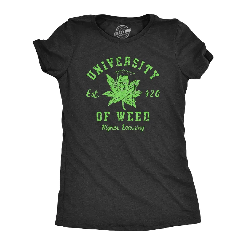 Flash Deal University Of Weed Women's T Shirt