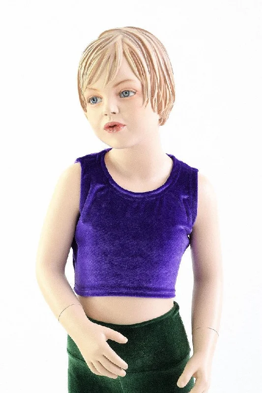 Weekend Specials to Relish Girls Sleeveless Purple Top (TOP ONLY)