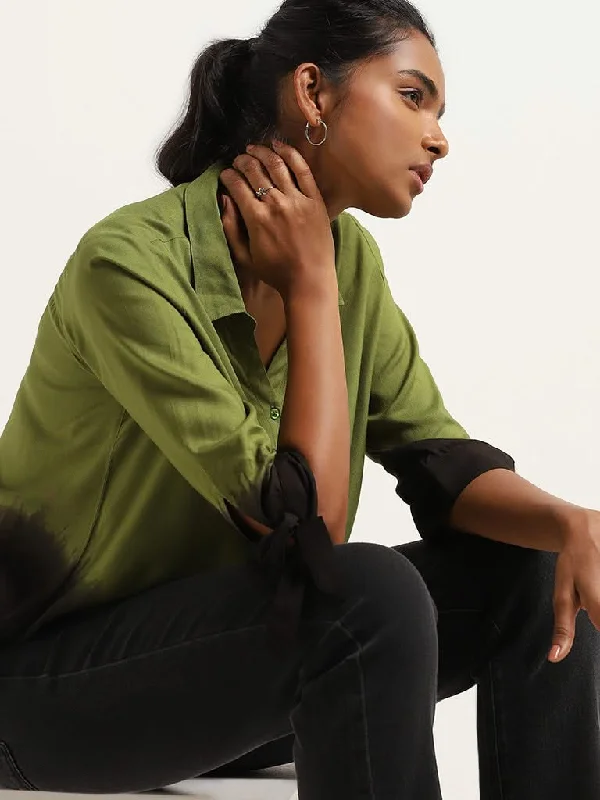 Super Deal LOV Green Ombre Shirt