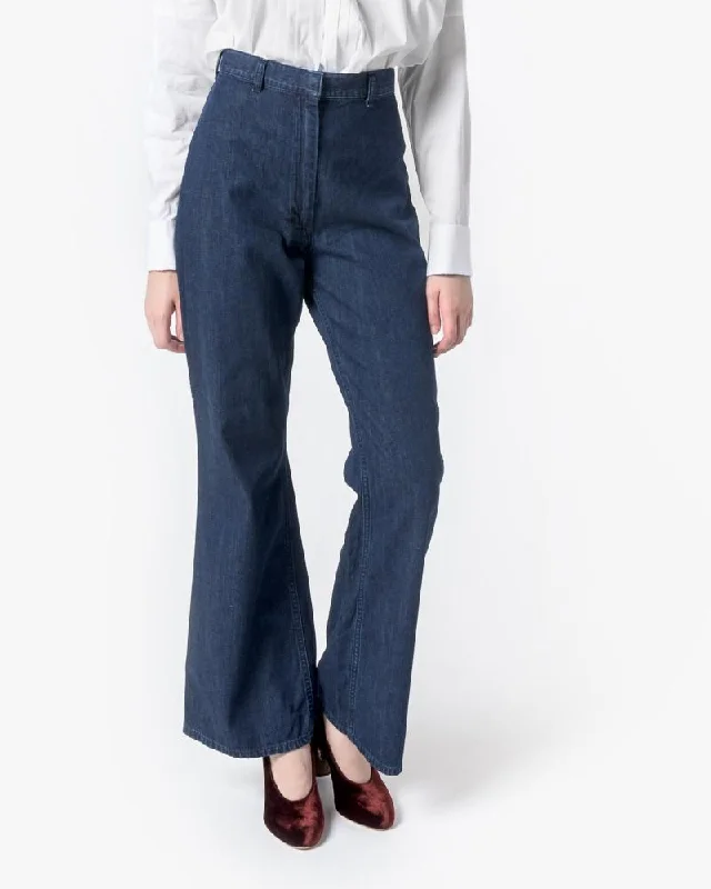 Year-End Sale High-Waisted Denim Trouser