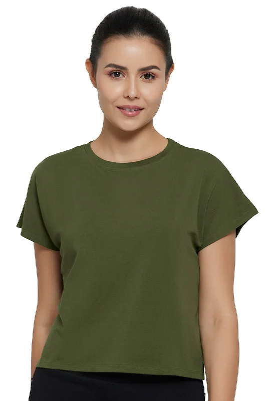 Weekend Wonders Await! Essential Crop Top - Cypress