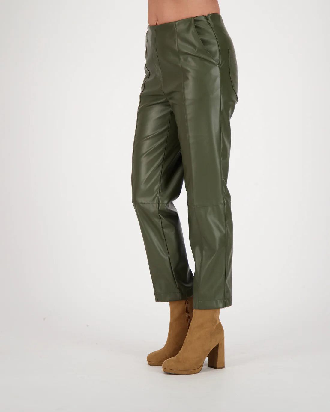Crazy Savings Spanner Sale, 423272 Faux Leather Straight Leg Pant 50% Off Regular Price