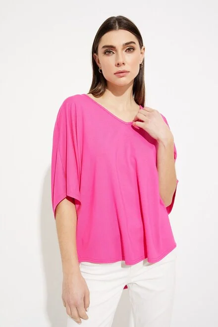 Special Offer Joseph Ribkoff Deep -V- Loose-Fit Top