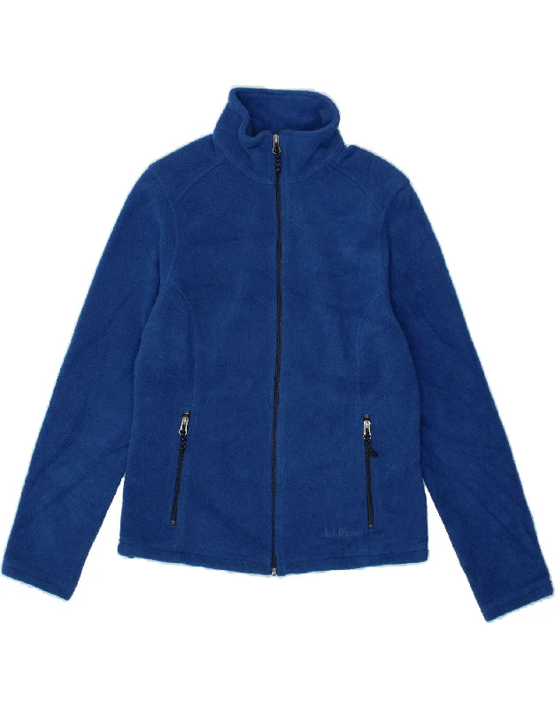 Year-End Clearance L.L.BEAN Womens Fleece Jacket UK 6 XS Blue Polyester