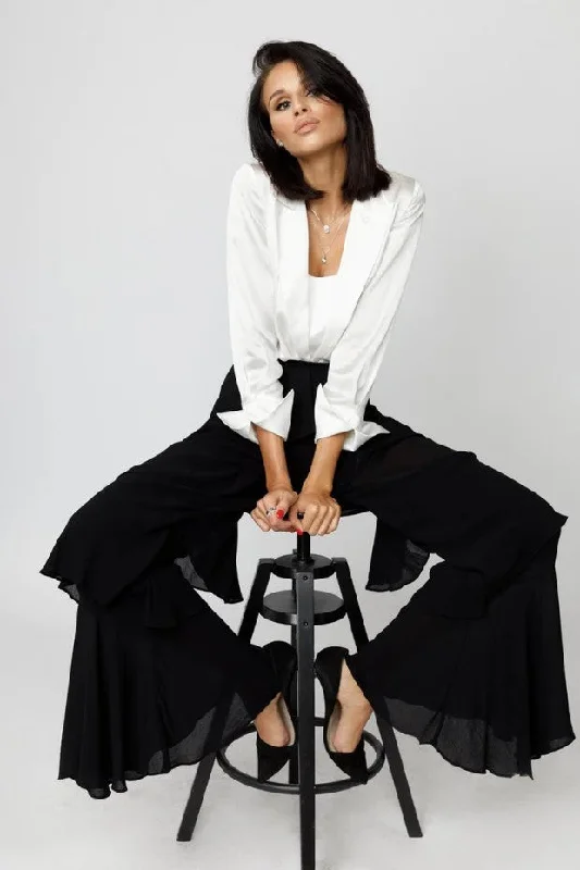Season Finale Sale Kands London White Soft Silk Blazer