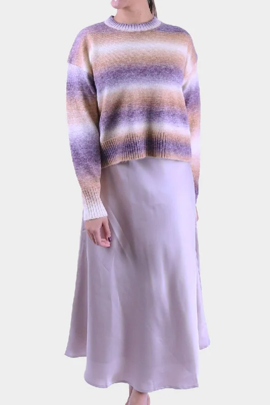 Discount Mania ALAIA SWEATER (BEIGE/PURPLE)