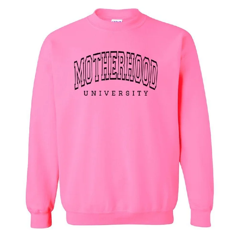 Weekend Discounts to Enjoy 'Motherhood University' Crewneck Sweatshirt