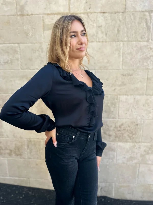 Great Deals European Culture Long Sleeve Blouse