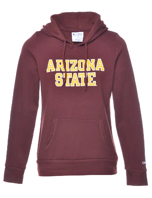 Quick Deals Arizona State Maroon Printed Hoodie - M