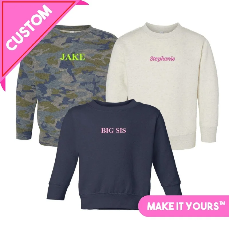 Weekend Discounts to Delight Toddler Make It Yours™ Crewneck Sweatshirt