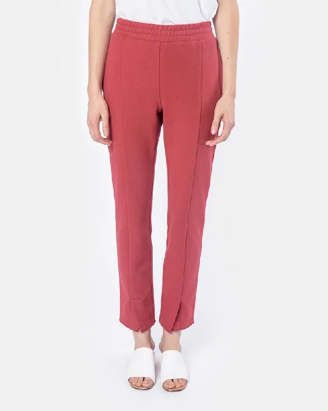 Price Drop Panelled Lounge Pants in Red