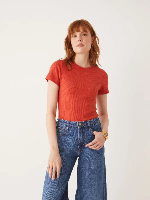 Big Deal The Baby T-Shirt in Ochre Red